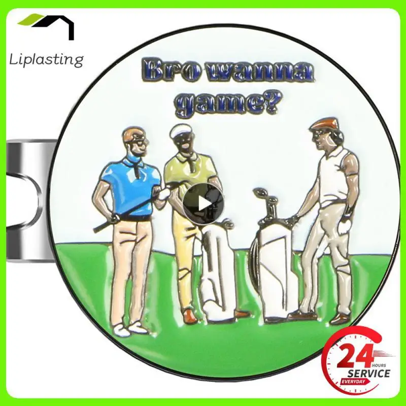 

1~10PCS Golf Ball Markers Hat Clips Golf Ball Position Removable Metal Golf Hat Caps Clips with Magnet Golfer Gifts Golf