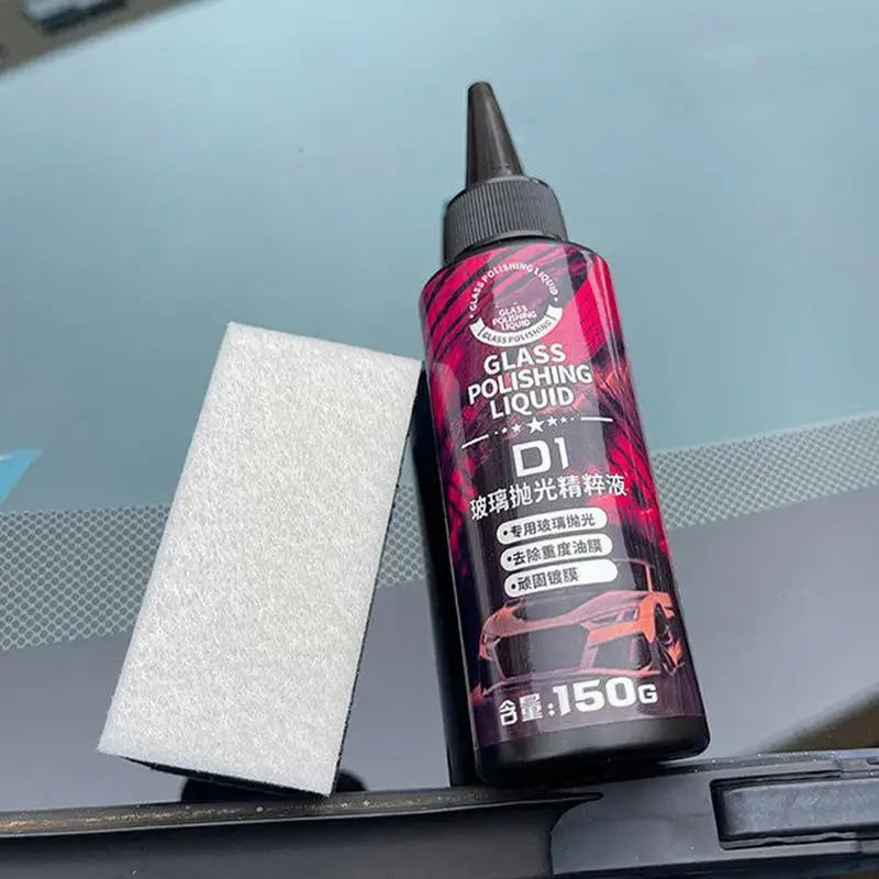 

Решение для полировки автомобильного стекла, 150 г, долговечный обезжириватель автомобильного стекла, средство для удаления пятен на воде, жидкость для чистки окон