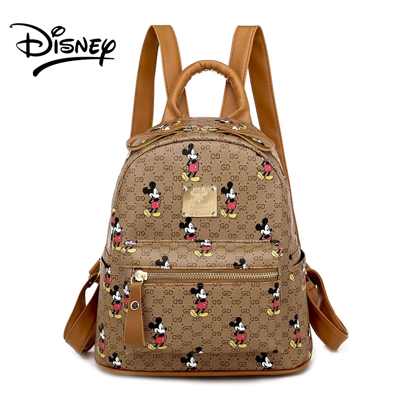 

Disney PU Backpack for Women Cartoon Lady Backpack Large Capacity Multifunctional Fashion Portable Travel Durable School Bag