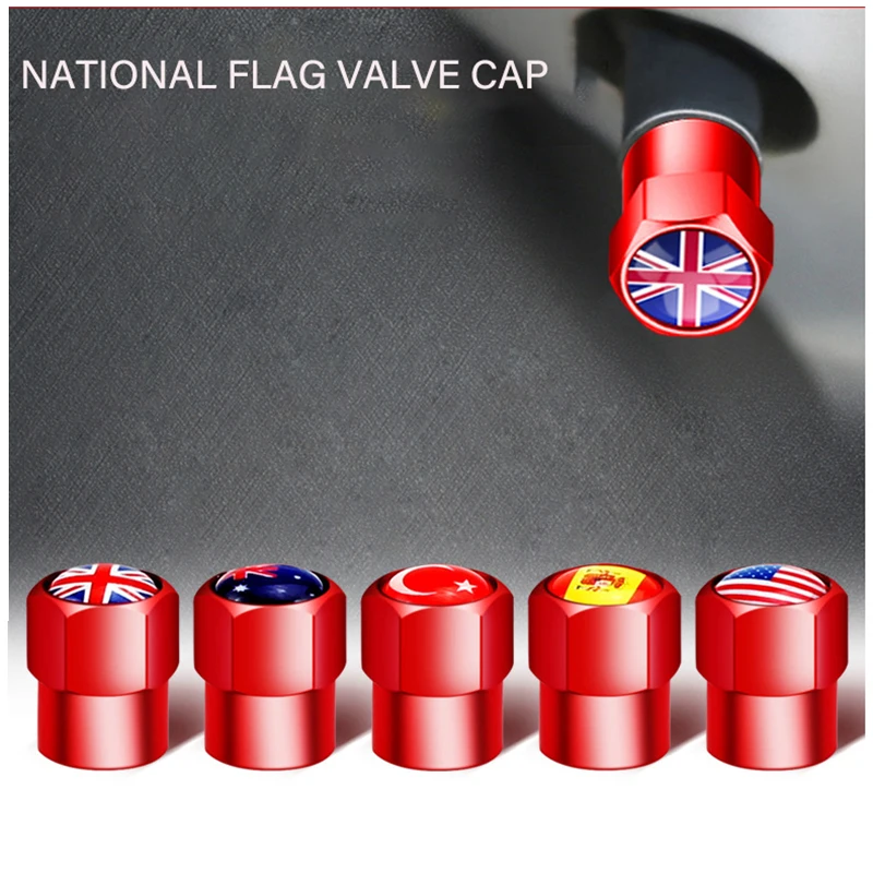 

4 шт./компл. автомобильных универсальных декоративных колпачков для шин, металлические креативные современные модифицированные колпачки ...