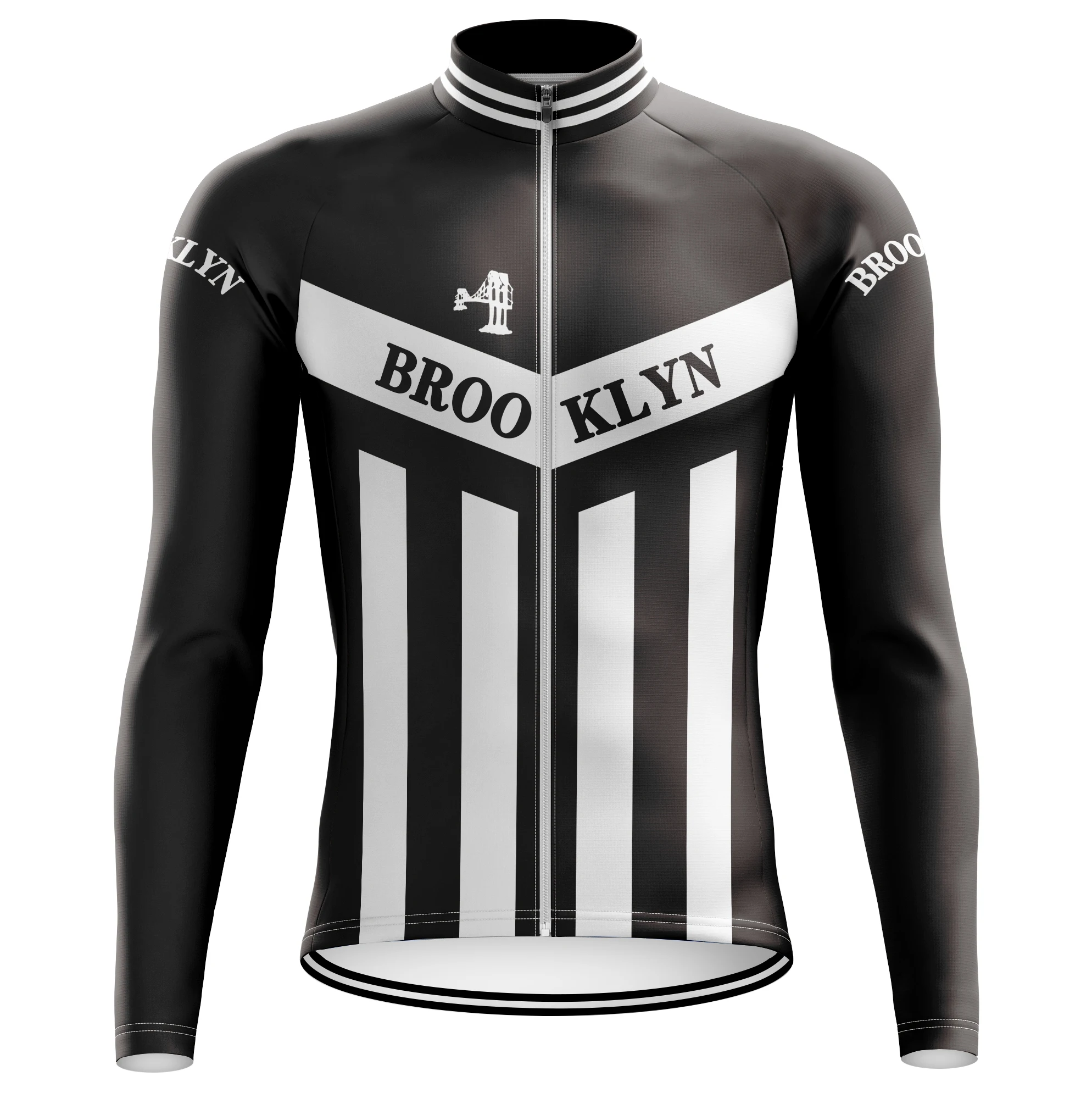 Футболка мужская с длинным рукавом Ретро стиль без флиса для езды на велосипеде