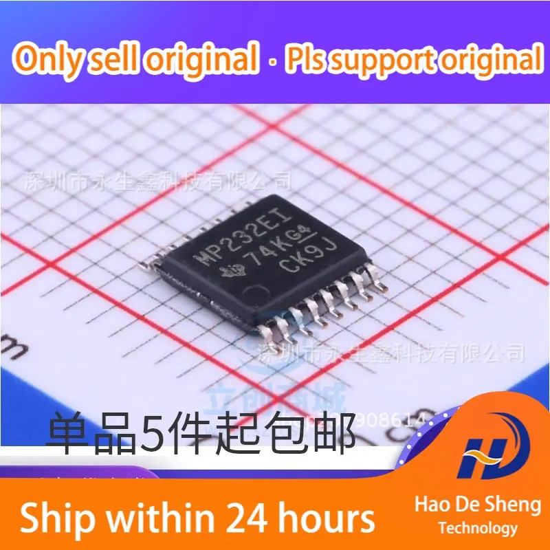 

10PCS/LOT MAX3232EIPWR MAX3232EIPW MAX3232 TSSOP-16 New Original In Stock