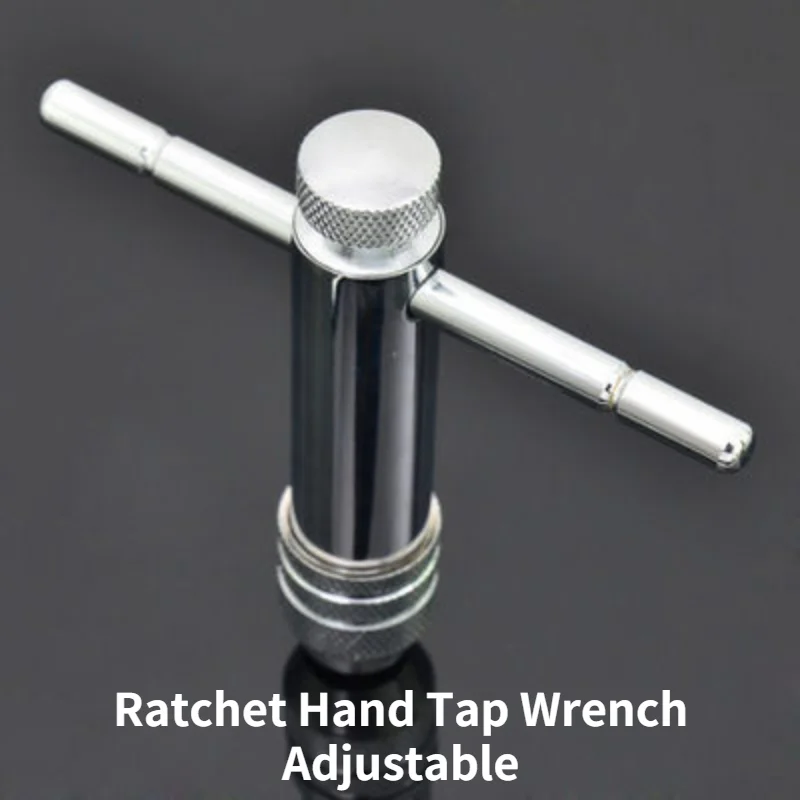 Ratchet Hand Tap Spanner Adjustable / Hand Tapping Accessories / Forward and Reverse Reversing Manual Screw Tap Wrench enlarge
