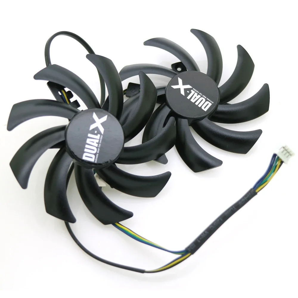 2 шт./лот 85 мм 12 В компьютер VGA видеокарта вентилятор для Sapphire R9-370X/270/280/280X/285X кулер