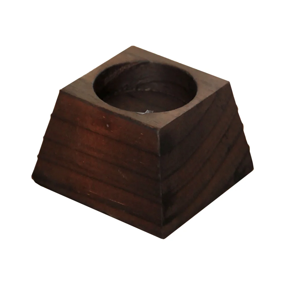 

Holder Wooden Stand Holders Tea Candlestick Votive Light Wedding Tealight Rustic Burner Wood Tabletop Decor Decorative Dinner
