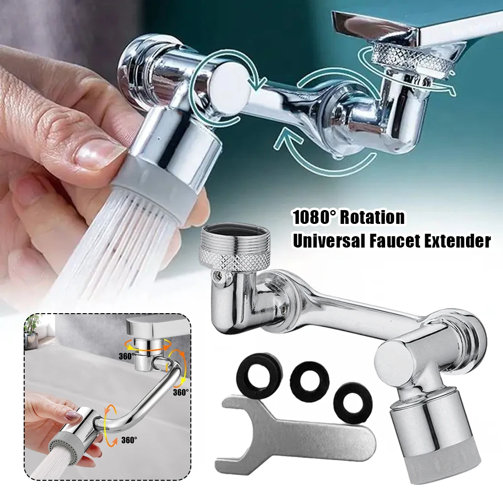 

Copper Easy Installation 1080 Rotating Faucet Extender For Better Kitchen Experience Stylish 1080 Rotary Faucet