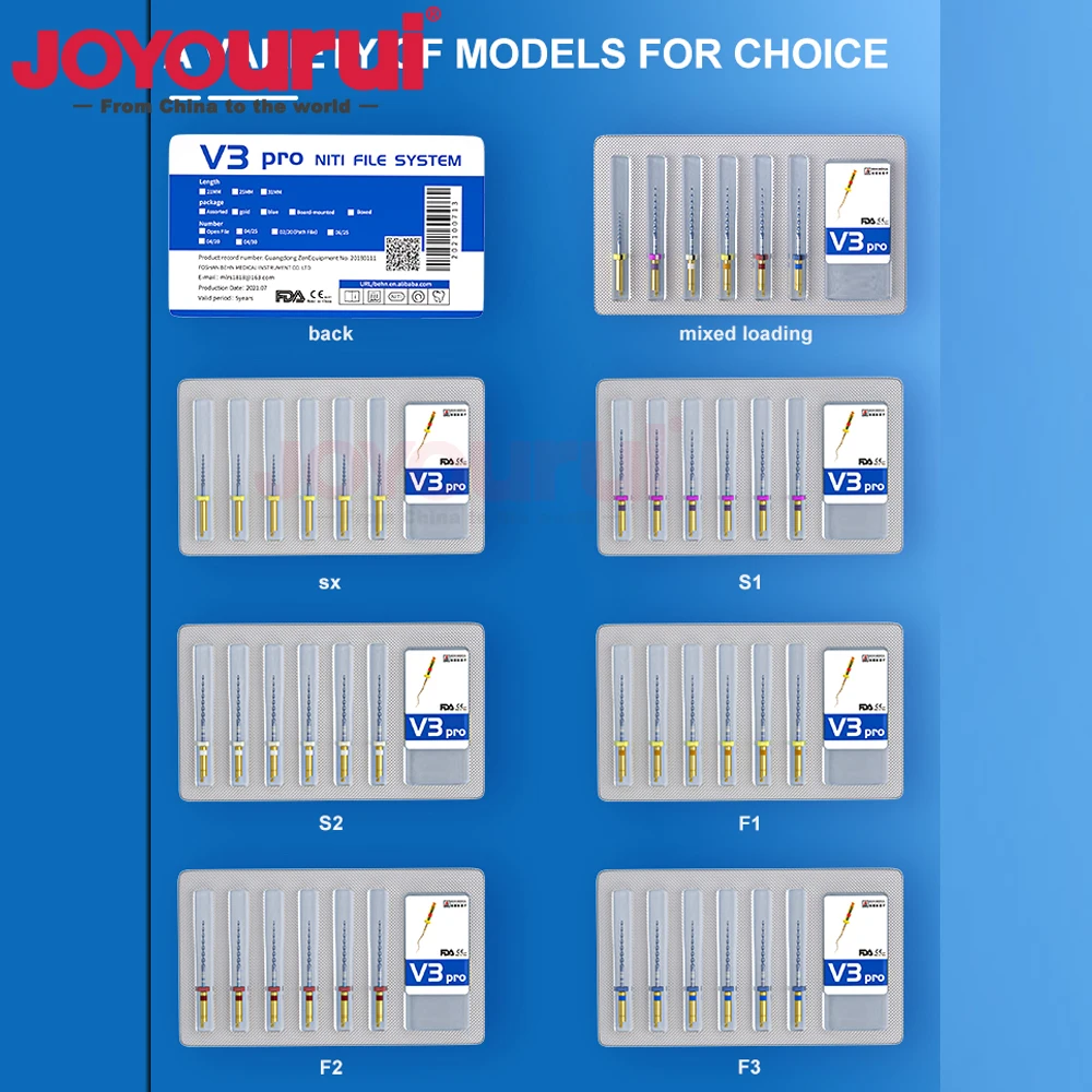 JOYOURUI Никель-титановые термофайлы для корневых каналов
