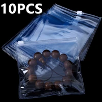 10pcs transparent pvc jewelry organizer pouches bag anti oxidation earring necklace bracelet holder jewelry packaging display
