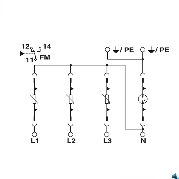 Сетевое зарядное устройство типа 2 2858551-VAL-MS 230IT/3 + 1-FM Phoenix защита от перенапряжения