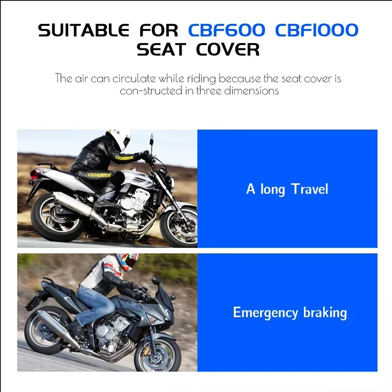 Фото Аксессуары для мотоциклов, защитный чехол на сиденье для Honda CBF600 S/N CBF1000 CBF 600 1000, нейлоновый тканевый чехол на седло №2
