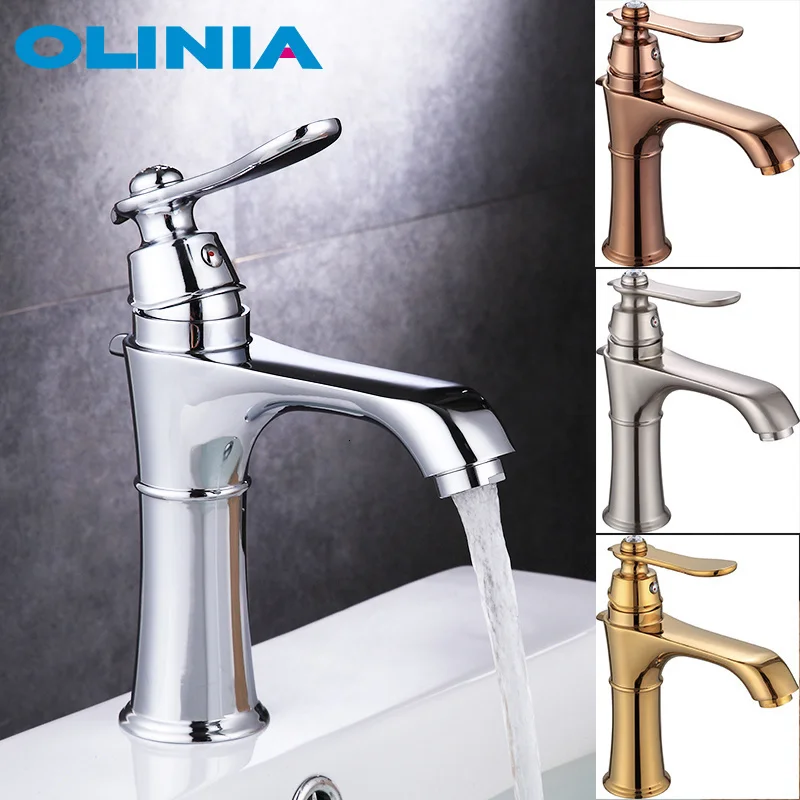 

Классический смеситель Olinia OL8260, кран для ванной с одной ручкой, для холодной и горячей воды
