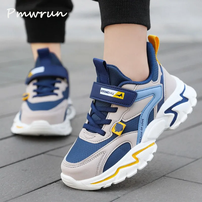 Kid Spring Autumn Soft Light Sport Basketball Shoes Children Ventilation Outdoor Climb Run Shoes Student Daily Casual Flat Shoes