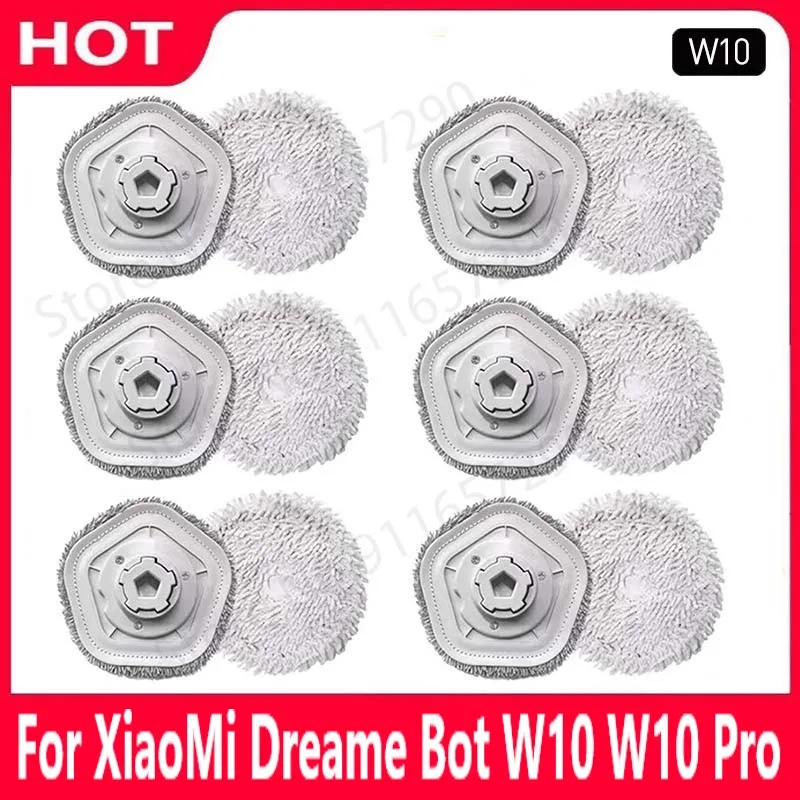 New For Xiaomi Dreame Bot W10 W10 Pro Separable Mop Pad Spare Parts Self-Cleaning Robot Vacuum And Mop Cloth Accessories