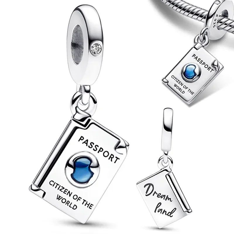 Бусины-шармы из серебра 925 пробы для браслетов Pandora
