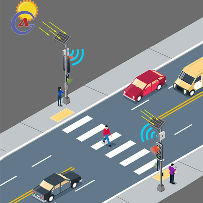 

Pelican Zebra Crossing Solar Wireless Crosswalk Pedestrian Push Button Traffic Light System
