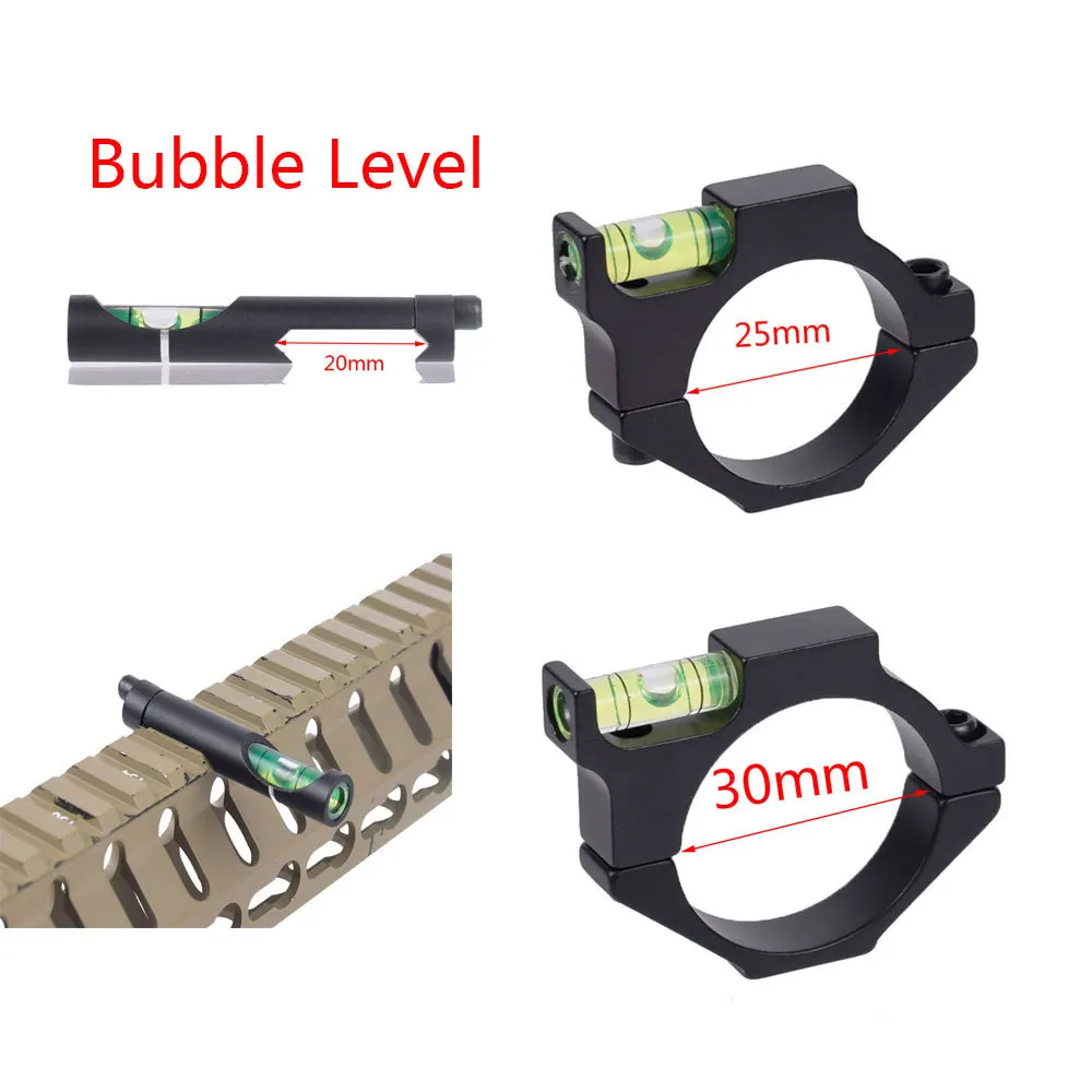 

Hunting Spirit Bubble Level for 25.4mm/30mm Picatinny Weaver Rail Rifle Tube Rifle scope Sight Scope Mount Adapter Пикатини