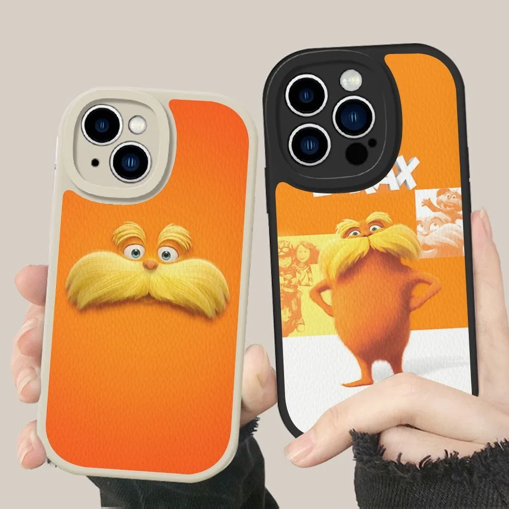 Чехол для телефона Cartoon T-The L-Lorax из жесткой кожи iPhone 16 15 14 13 12 Mini 11 Pro Max Xs X Xr 7 8 Plus Fundas