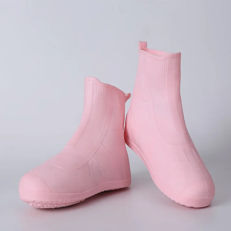 

Rain Boots Waterproof Shoe Cover Silicone Unisex Shoes Protectors Waterproof Non-Slip Shoe Covers Reusable Outdoor Rainy Boots