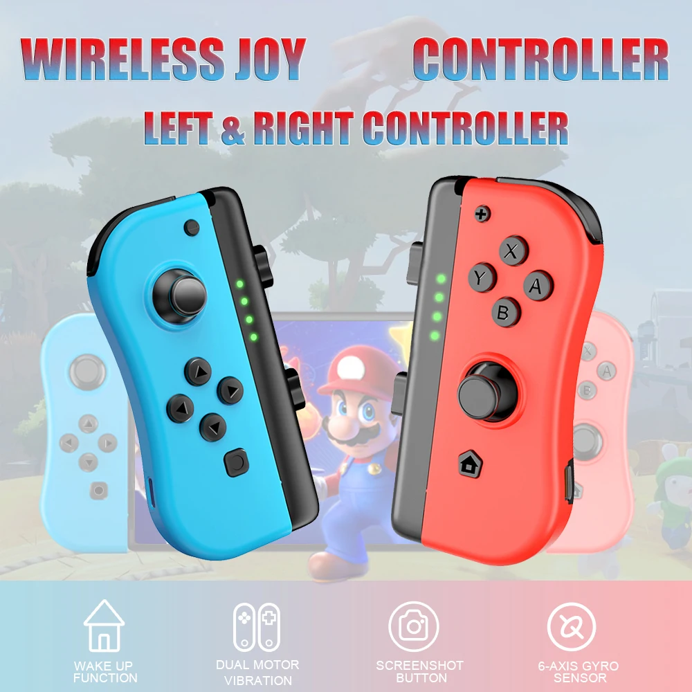 Беспроводной джойстик для Nintendo Switch Joy с поддержкой Bluetooth | Электроника