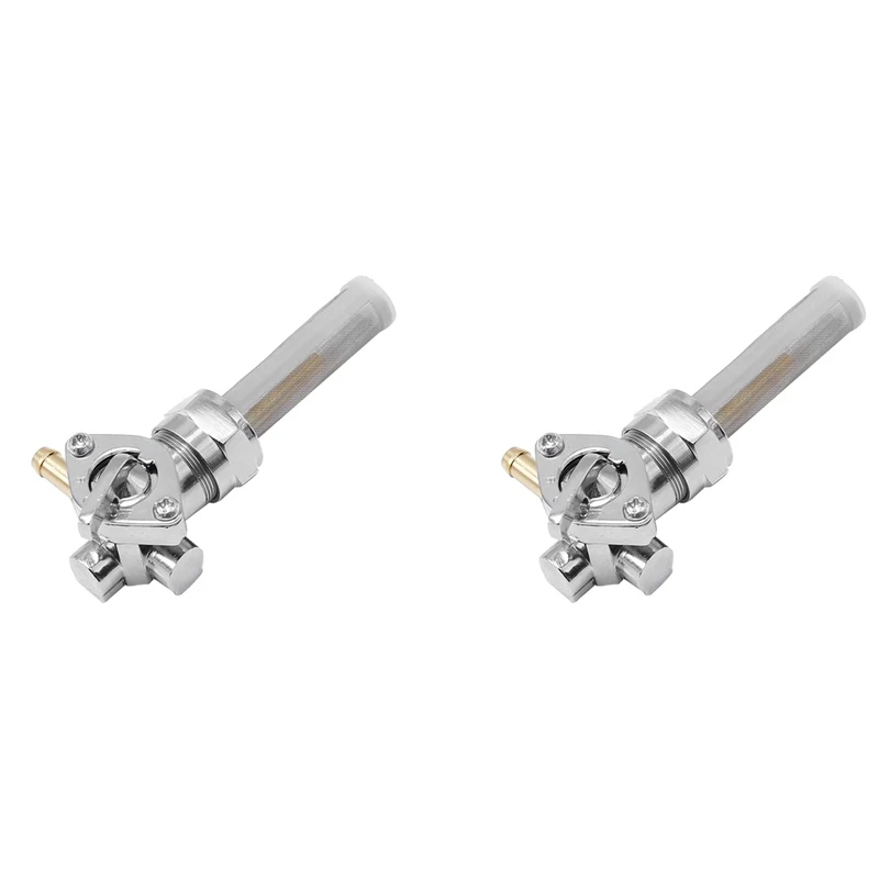 

2X Fuel Valve Petcock Left Outlet 22Mm Replacement For Big Twin 1975-Up 13/16Inch Motorcycle Accessories
