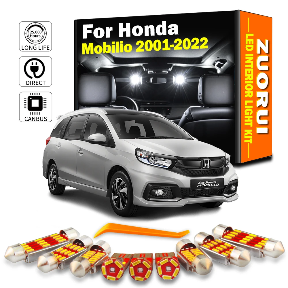 

Комплект светодиодного освещения для салона Honda Mobilio 2001-2015 2016 2017 2018 2019 2020 2021 2022 автомобильные аксессуары Canbus ZUORUI