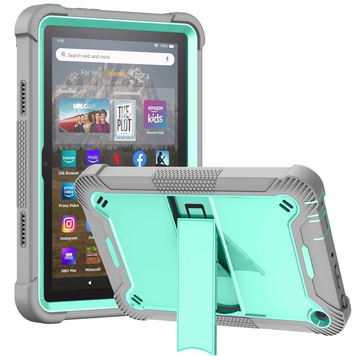 Бронированный чехол для Amazon Fire HD8 2022 8 дюймов HD8plus 12th Подставка планшета