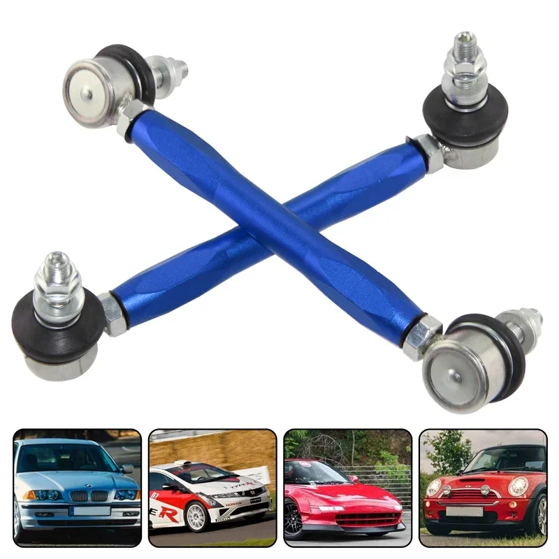 Anti Roll Sway Bar Adjustable Drop Links Front/Rear 10mm x 210-260mm for BMW Honda Mini Lexus Land Rover