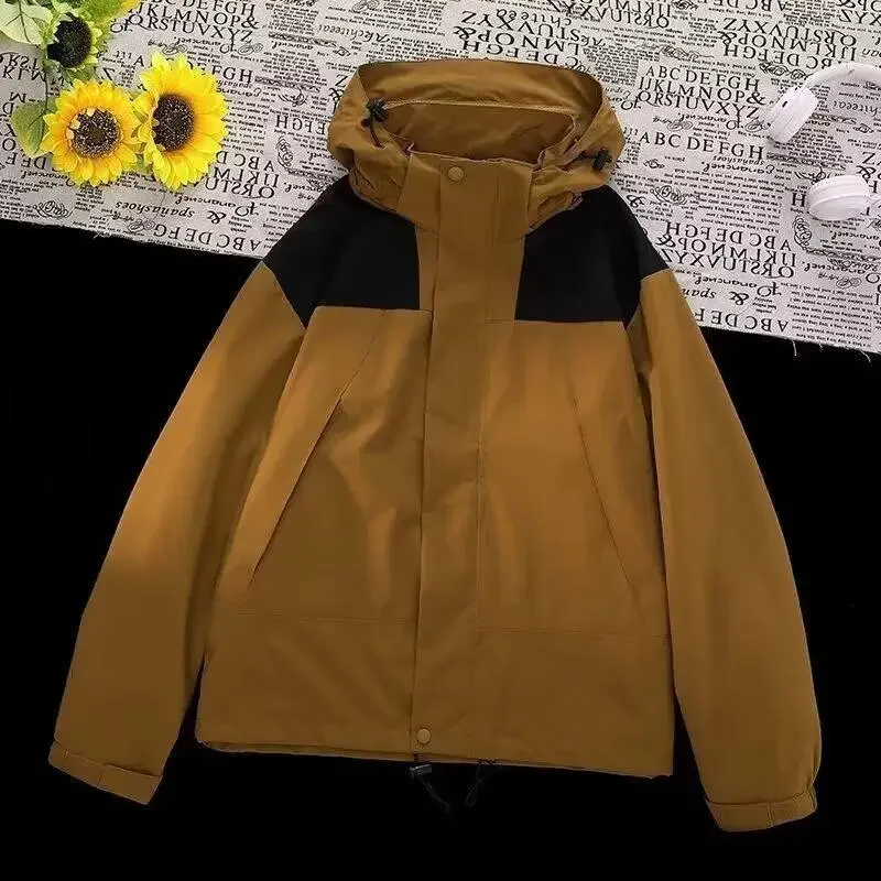 Модная кофейная куртка для мужчин осенний Новый стиль повседневный Блейзер