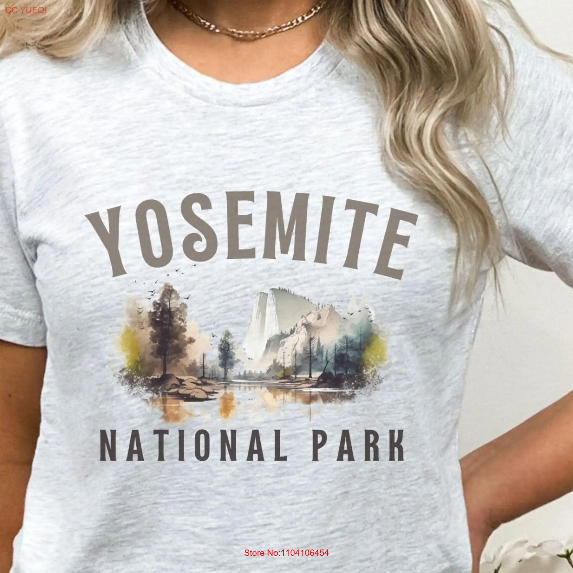 Футболка Yosemite National Park Yosemi for Nature Lover Adventure Seeker с длинными или короткими рукавами