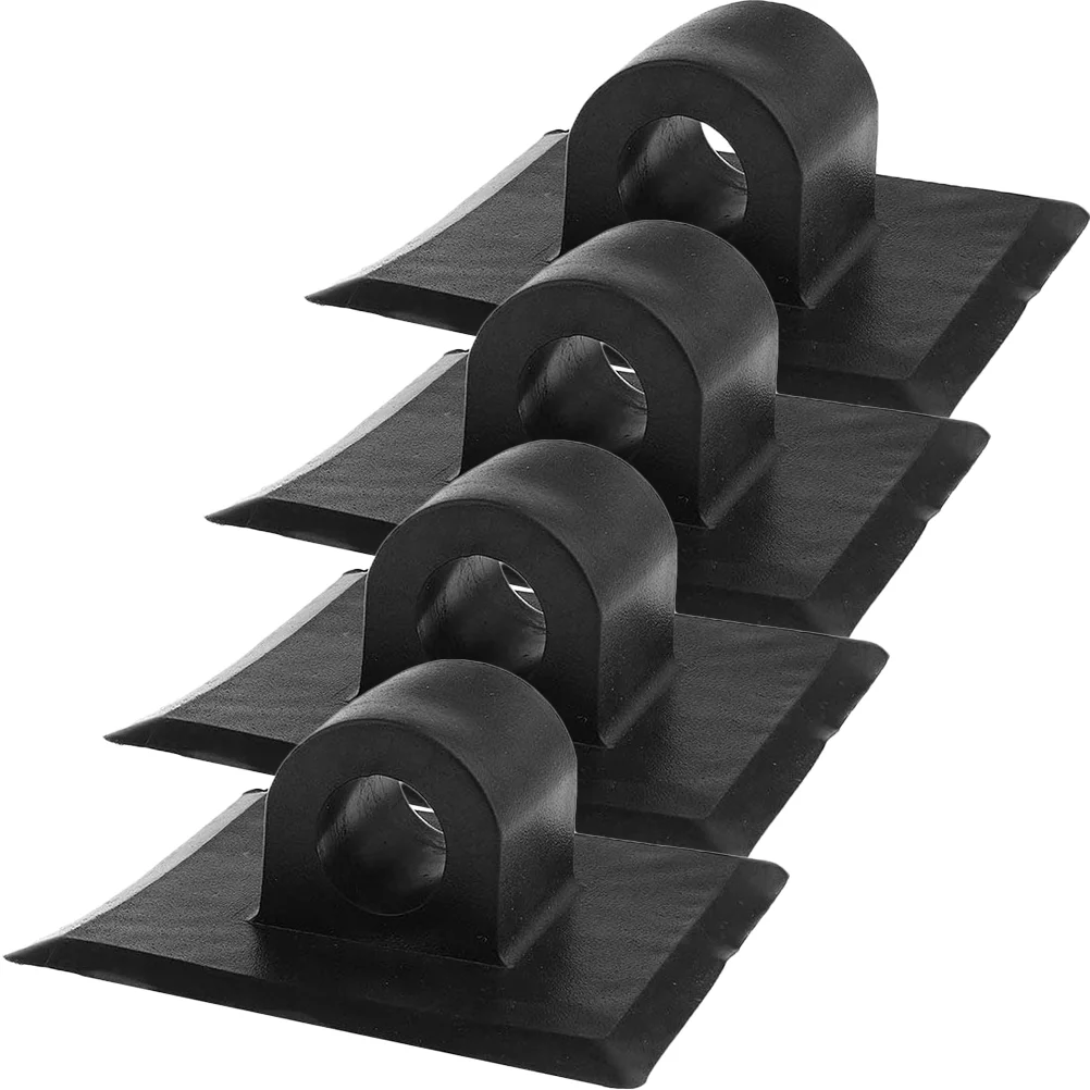

4 Pcs Boat Motors Bracket Square Buckle Support Holder Frame Kayak Supply Mounting Clip Fixed