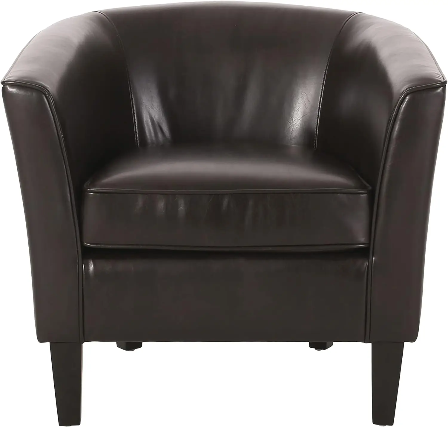 

Club Chair, Leather, Brown