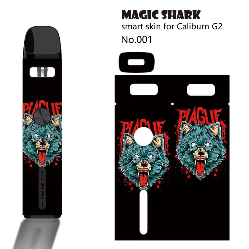 Новинка 100% волшебная Акула Череп дерево принт медведя лист пленка наклейка для