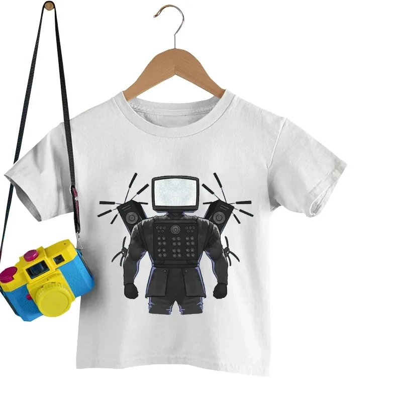

Children T-shirt Skibidi Toilet Print Boys T Shirt Cartoon Casual T-shirts Summer Clothes Anime T-Shirts for Girls Kids Clothing