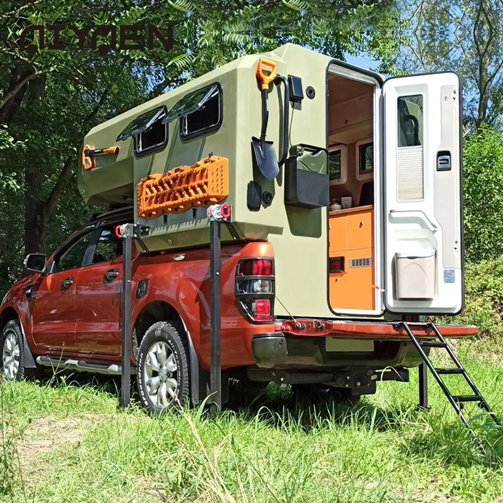 Китай mais novozada luxo внедорожный caravana наличиеbrido estilo veohet mini caminhão автодома слайд em caminum