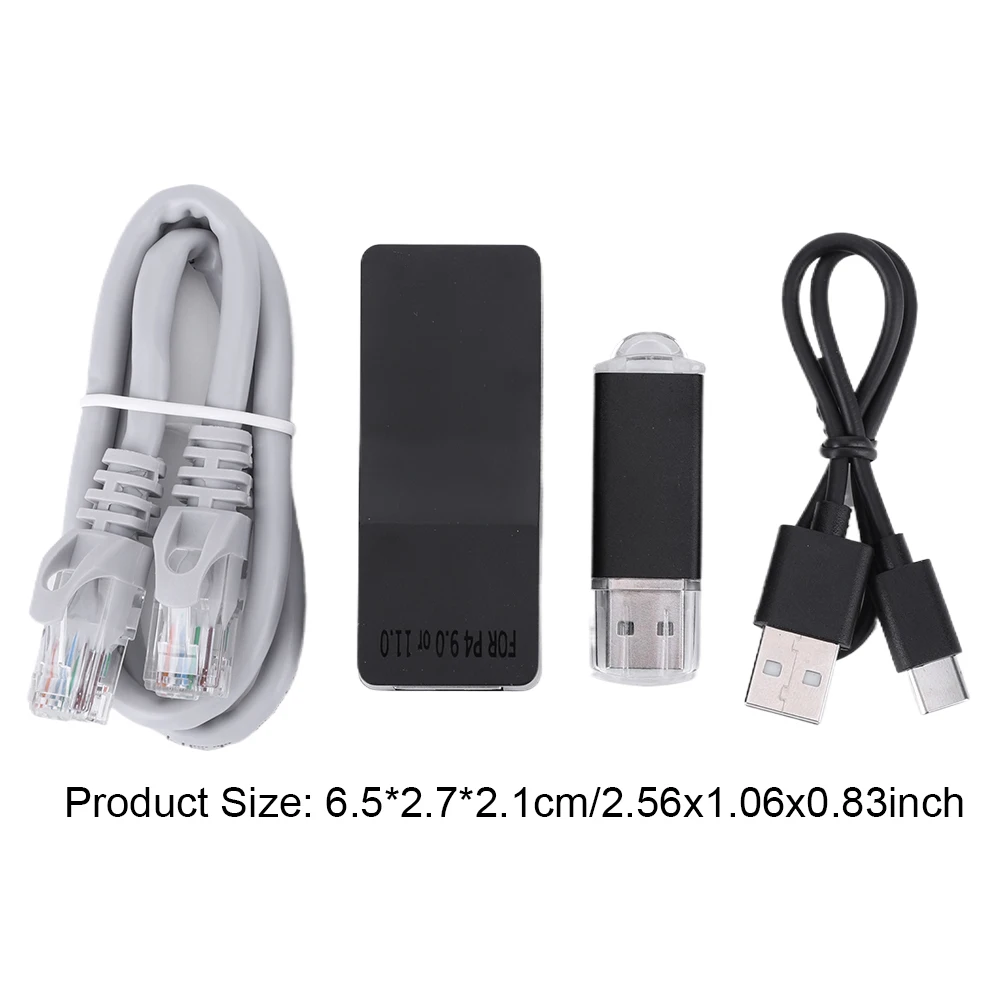 One-Key JB Tool Mod Set USB Dongle USB-адаптер с комплектом кабелей Ethernet Type-C USB-ключ для системы PS4