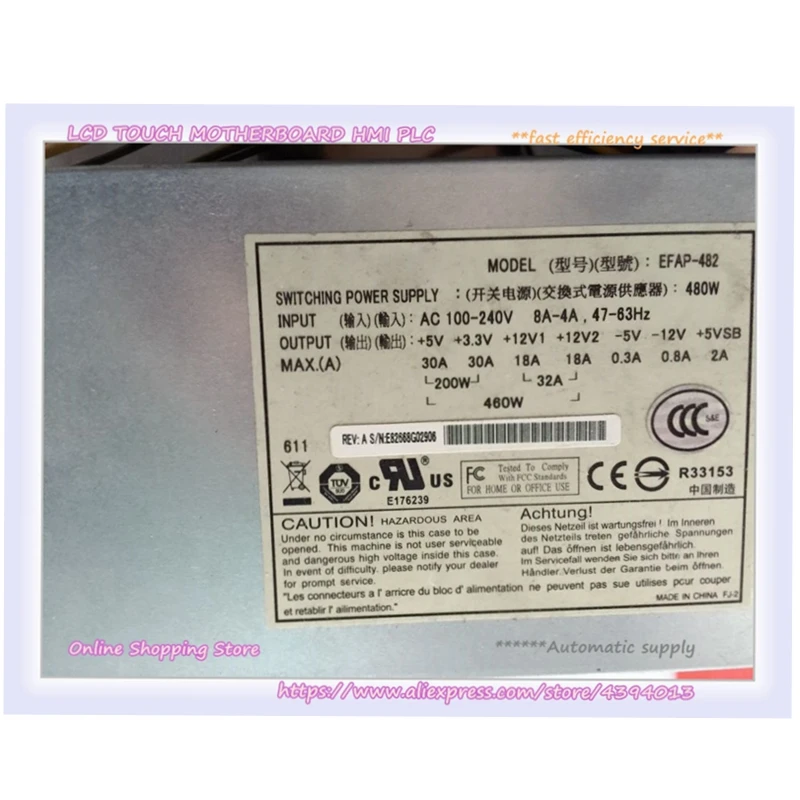 Для NF290D NF290D2 NF295D2 2U серверный источник питания EFAP-482 480 Вт