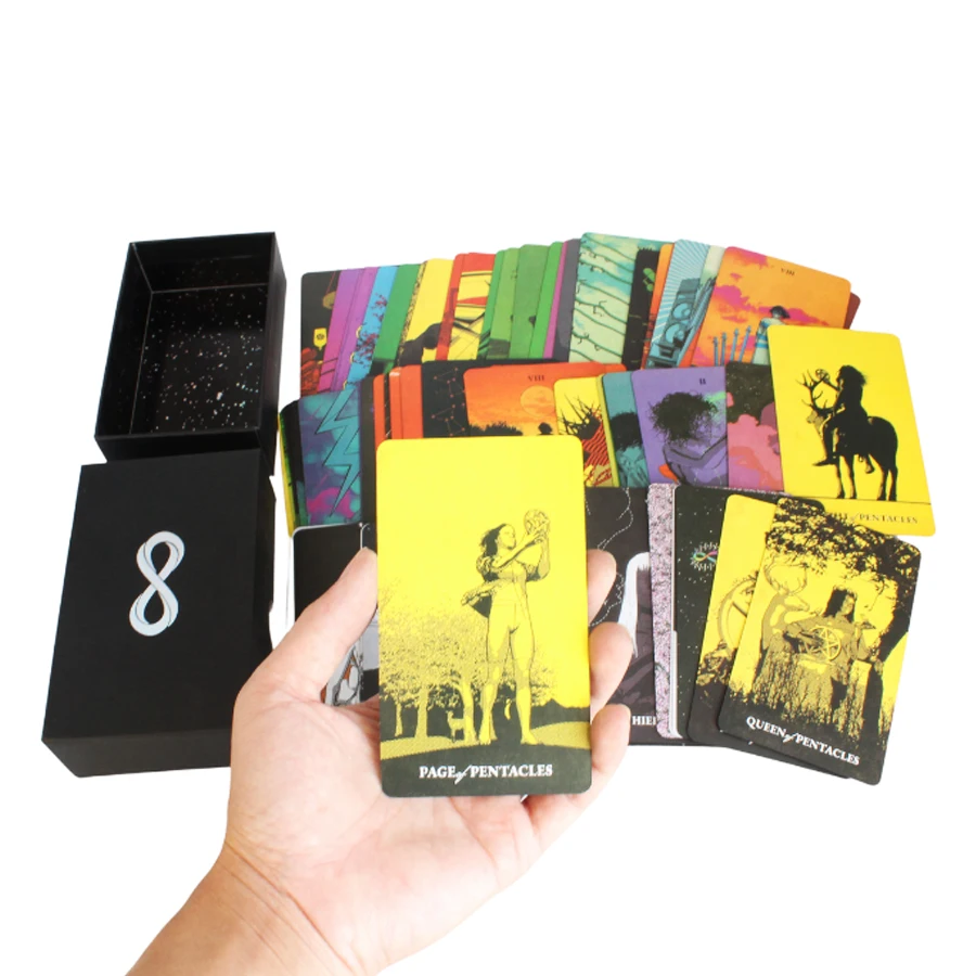 

Light Seers Tarot Oracle Phnom Penh Card Gilded Edge Fate Divination Family Party Playing Cards Game Tarot Card 78 Card Deck