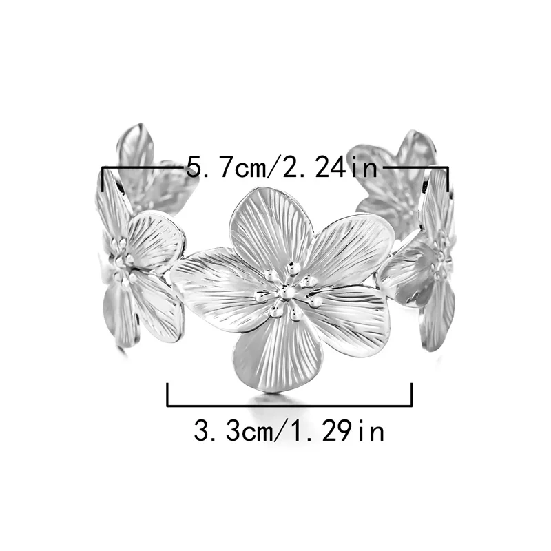 Элегантный Модный браслет с бабочками и цветами для женщин девушек милые