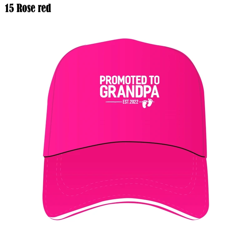 

Funny Promoted To Grandpa 2022 Baby Granddad Men Bill Hats Grandfather Gift For Pregnancy Announcement Father Newborn Hats Bill