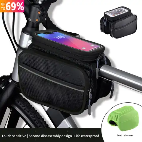 Велосипедная сумка, 5 л, рама, передняя Труба, велосипедная сумка, водонепроницаемая женская сумка, Аксессуары для велосипеда