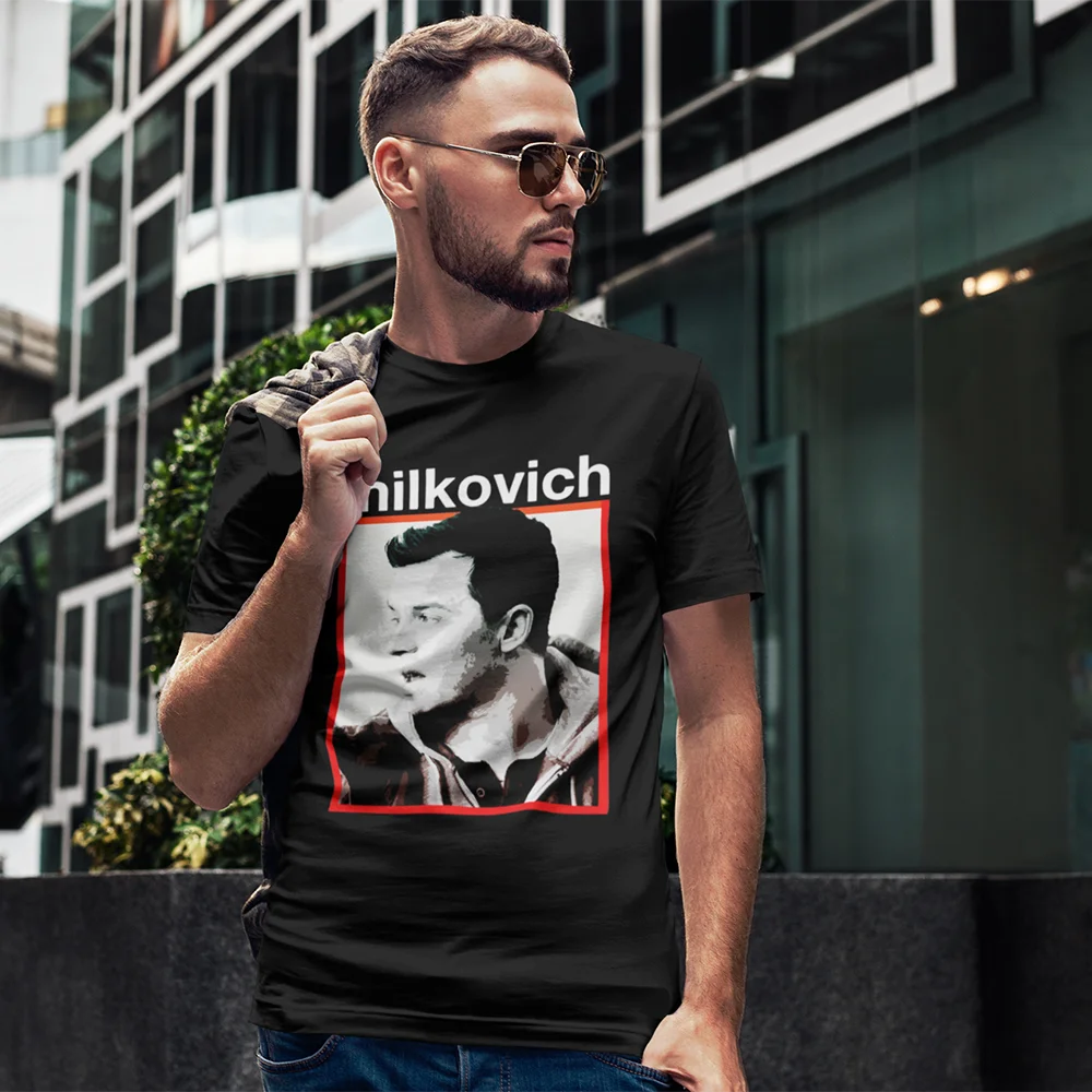 

_ Смешная хлопковая футболка с коротким рукавом, Классическая мужская футболка с принтом 4XL