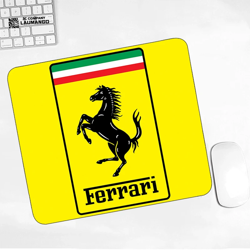 

Маленькие коврики для мыши Ferrari, милая мультяшная компьютерная мышь, коврики для клавиатуры и стола, милые аксессуары, коврик для мини-игр