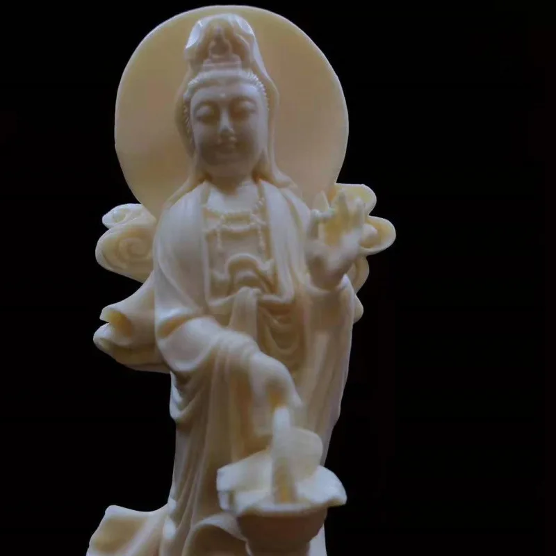Прямые поставки с фабрики резной орех цвета слоновой кости Aoyu Guanyin Bodhisattva