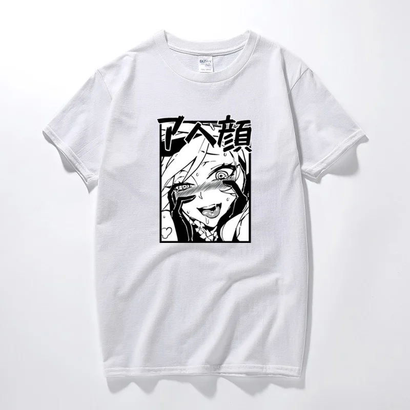 Аниме рубашка Waifu Материал Футболка Otaku Lewd Hentai милая девушка аниме стиль для