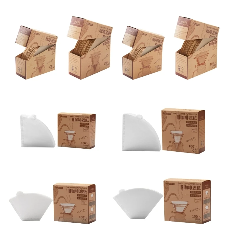 

100 шт., одноразовые фильтры для кофе