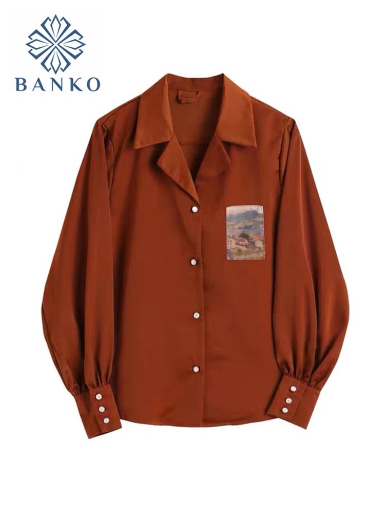 Lantern Sleeve Blouse Women Spring Fashion Single Breasted V-neck Shirts Office Work Blouse Solid Vintage Blouse Shirts Female