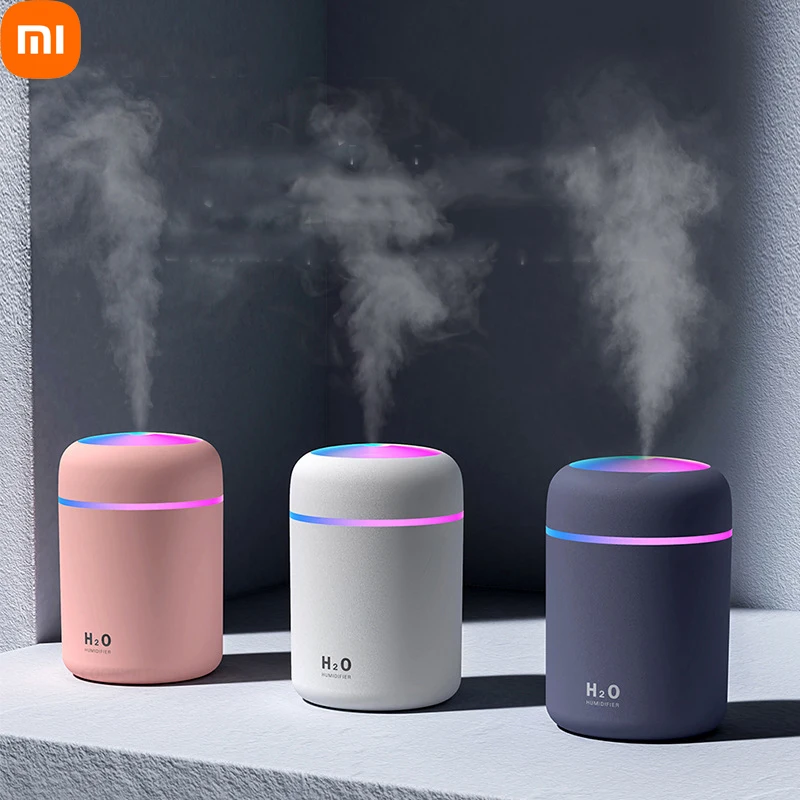 xiaomi 300ml Color Cup USB Air Humidifier For Home Ultrasonic Car Mist Maker with Colorful Lights  Office Desktop Air Purifier