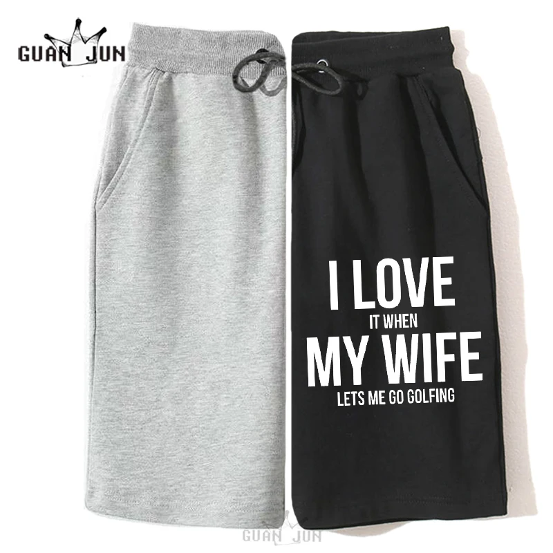 Мужские я люблю это когда моя жена позволяет мне играть в гольф Забавный слоган