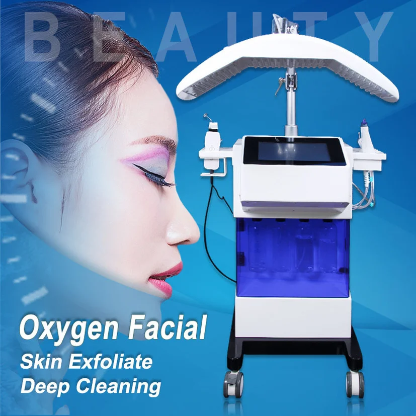 

8 In 1 Bio Hydro Water Hydra Dermabrasion Spa Facial Skin Pore Cleaning Machine Cell Renewal