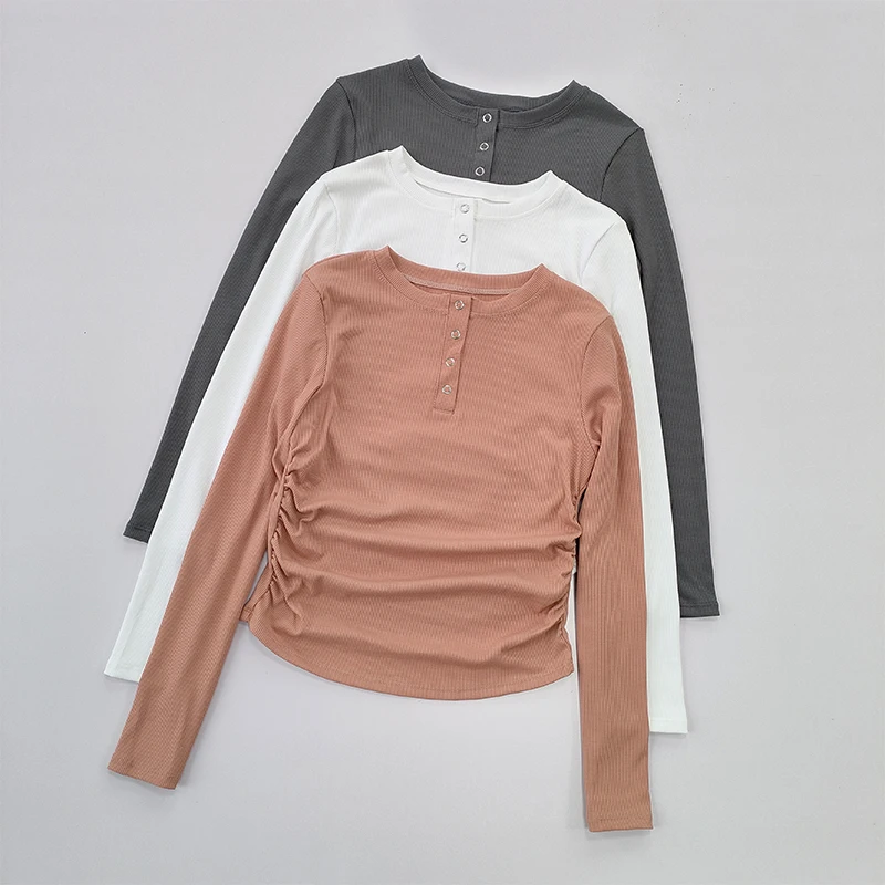 

Yoga Clothes Women's Sports Top Autumn Slim Pilates T-shirt Fast Running Training Slim Fitness Long Sleeve Cover Up